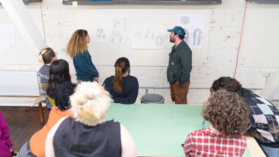 Alex Haynes teaching a class