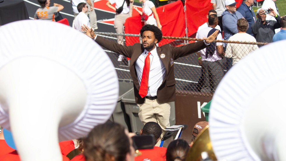Kanayo Duru leads the Brown Band