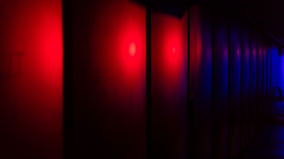 panels with red light