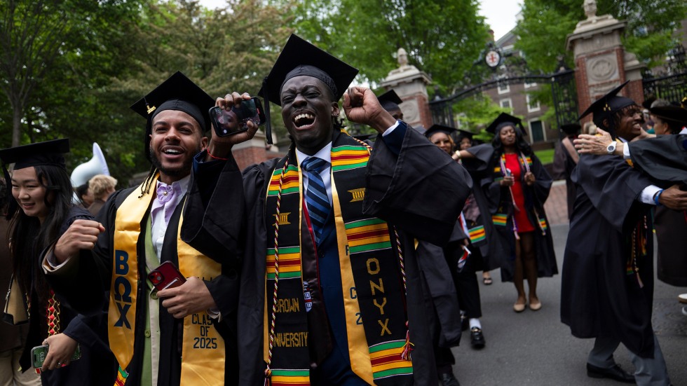 students celebrate in University Procession 