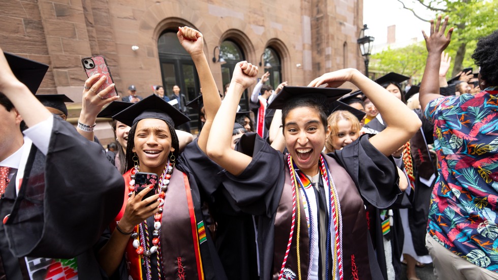 students celebrate in University Procession 