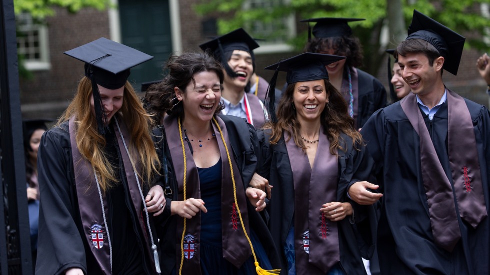 students celebrate in University Procession