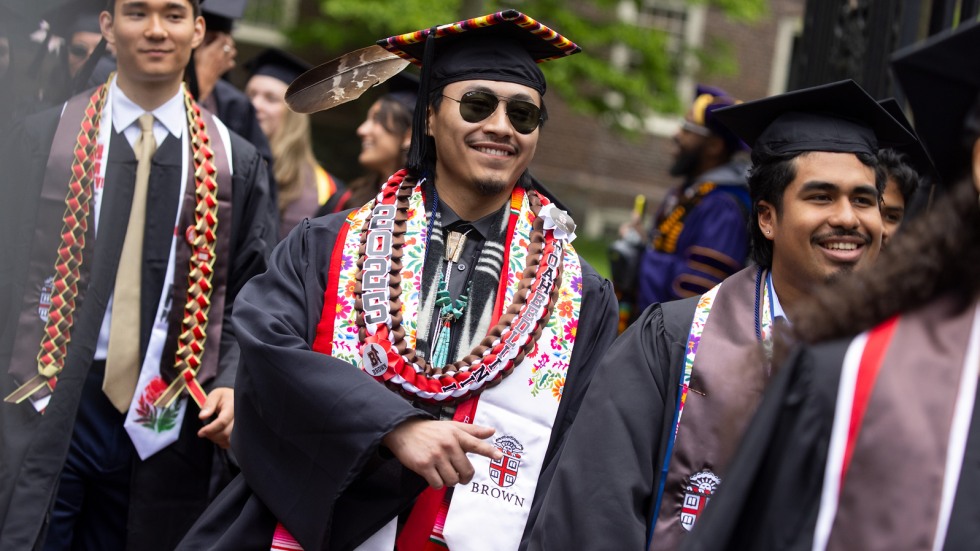 students celebrate in University Procession
