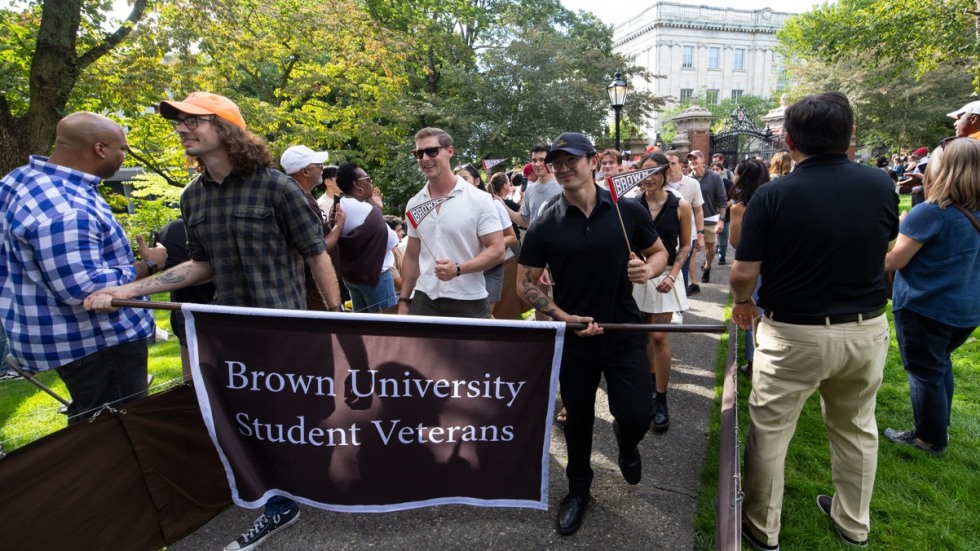 veterans in procession