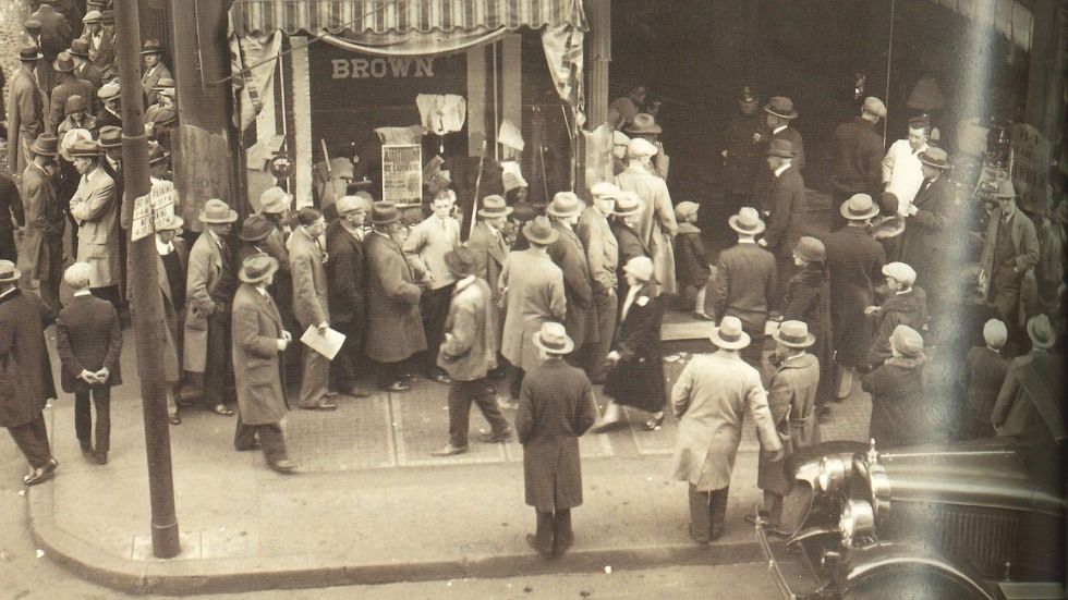 Fans wait in line in downtown Providence for tickets 