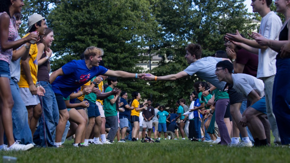 Water balloon hand-off