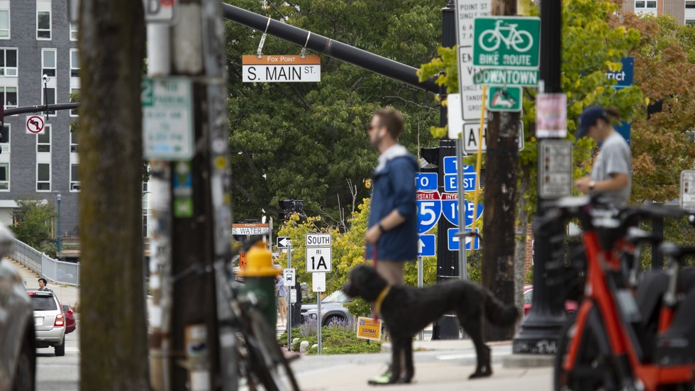 Providence residents walk, bike through cross sections of city neighborhoods. 