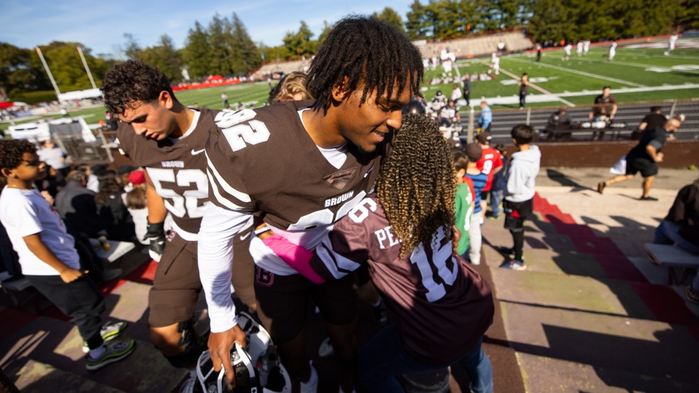 Carson Hill hugs mom 