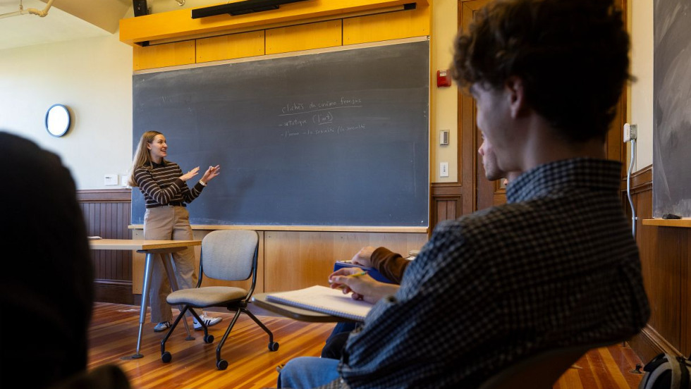 Chanelle Dupuis teaching French 