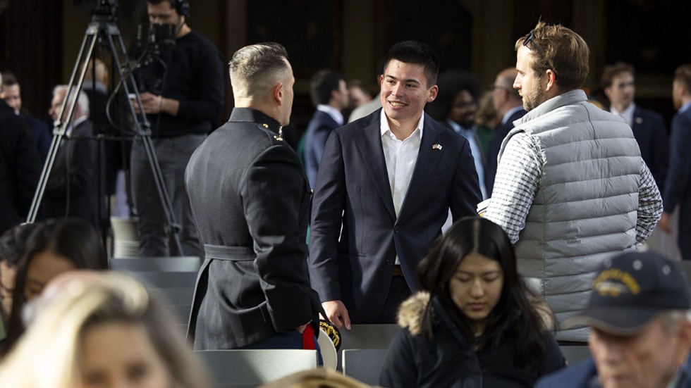 Veterans at Sayles Hall 