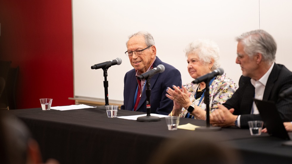 Neil Hirschfeld speaks during a panel conversation