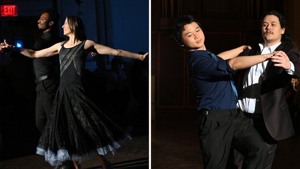 Composite image of student-faculty dancers