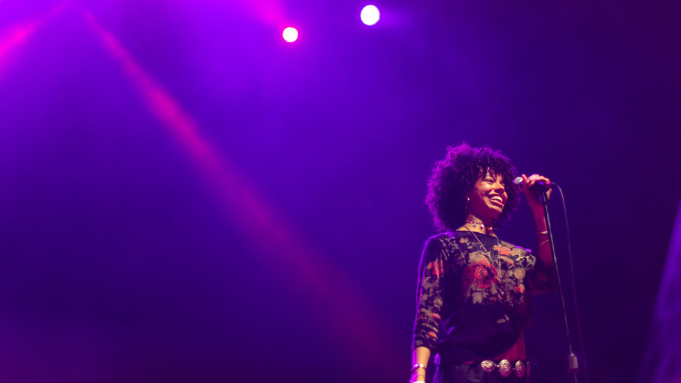 Daiela Simon-Seay on stage