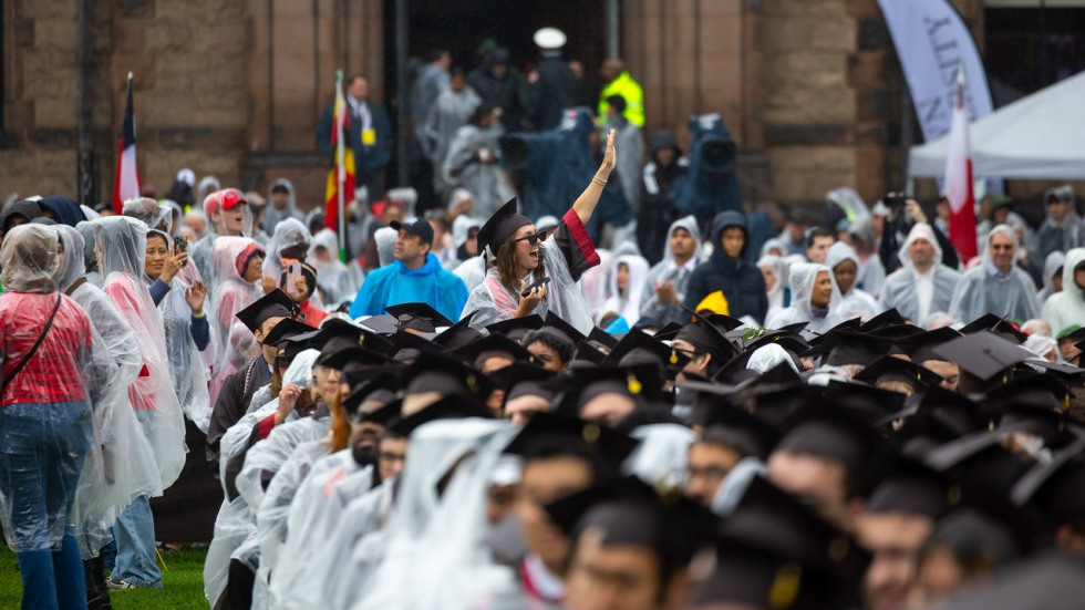 Graduates at Commencement