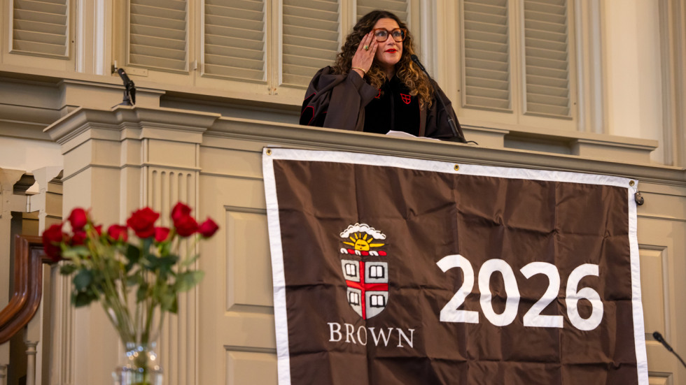 Xochitl Gonzalez delivers the baccalaureate address