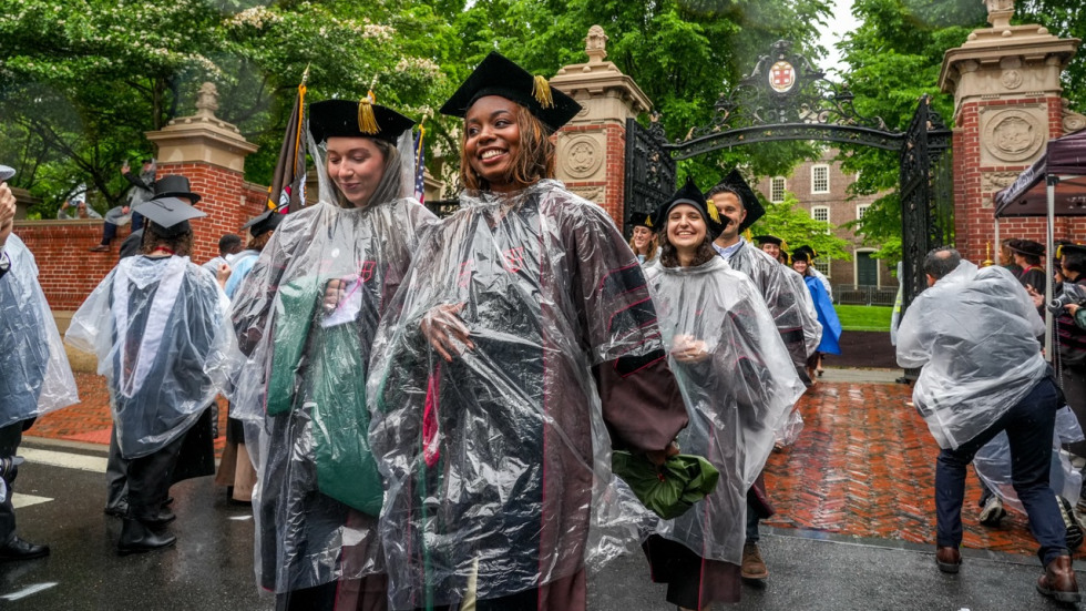 medical students in the procession