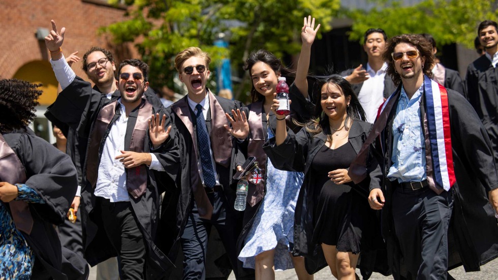 Students celebrating