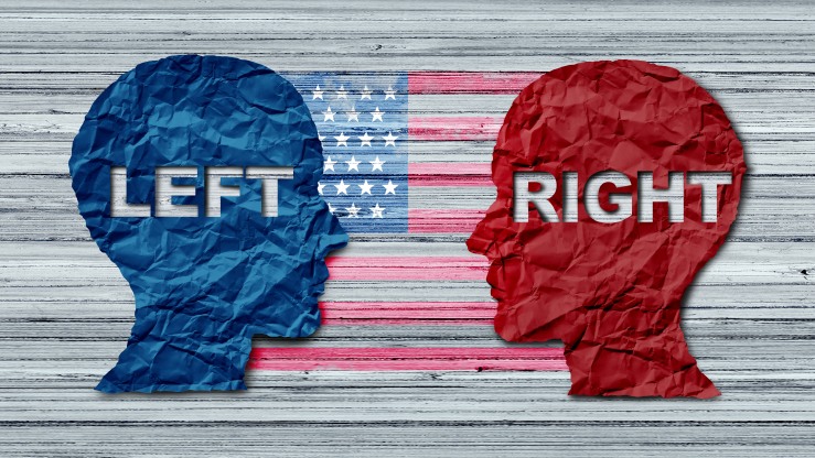 Politically polarized media out;ets.
