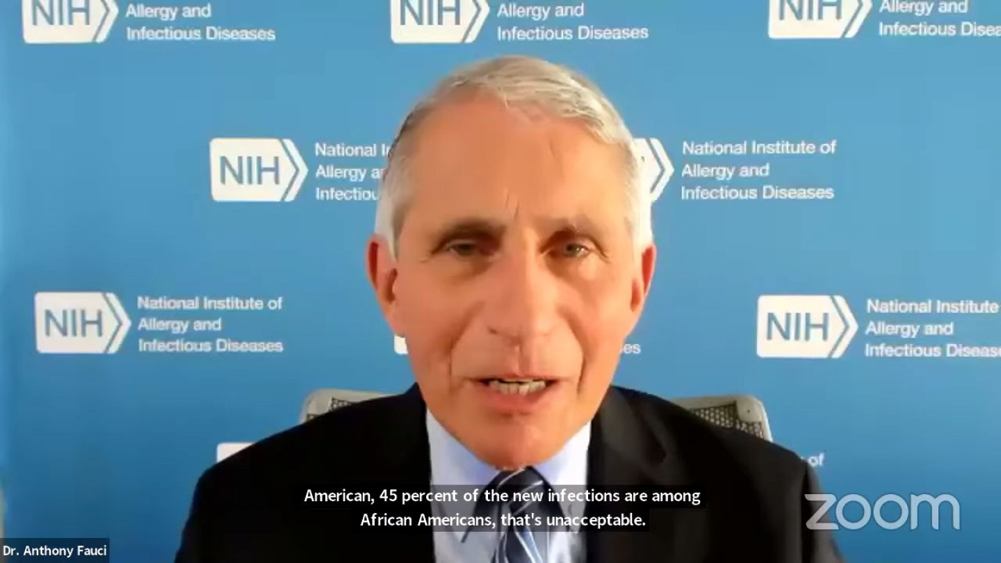 Dr Anthony Fauci Maybe This Will Be A Wake up Call For Society To 