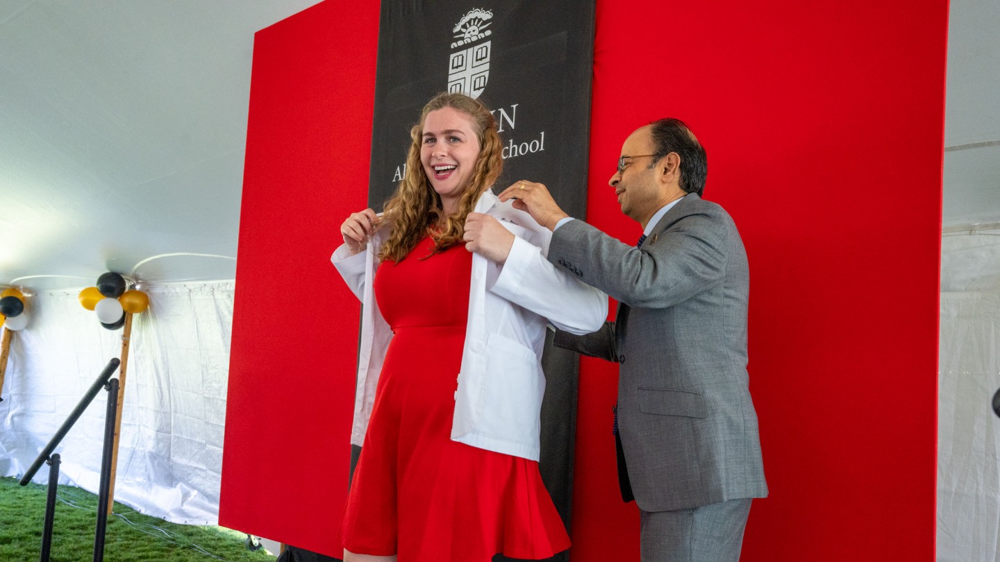 This was our moment' medical students embrace non-traditional timing for long-standing white coat tradition | Brown University This was our moment' medical students embrace non-traditional timing for long-standing white coat tradition | Brown University