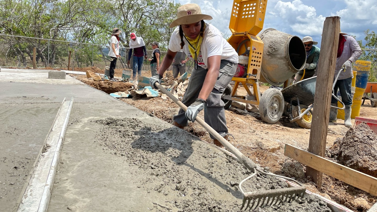 Photos: Brown Athletics teams up with a community in Panama to build a sports court for all - Vimarsana News