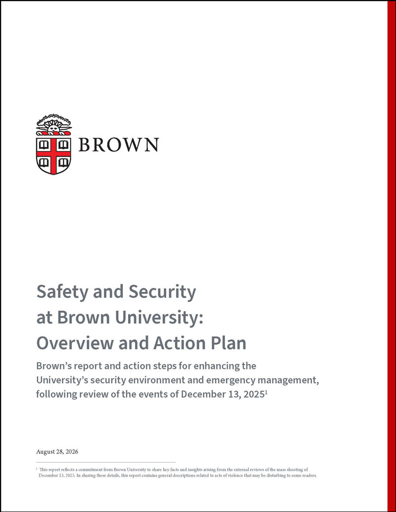 Safety and Security at Brown University Overview and Action Plan