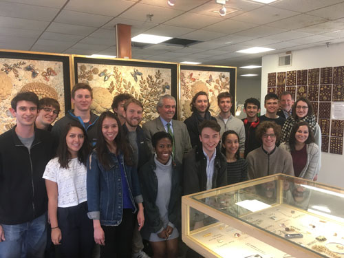 Brown students at the Providence Jewelry Museum