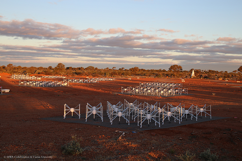 Image of the MWA radio telescop