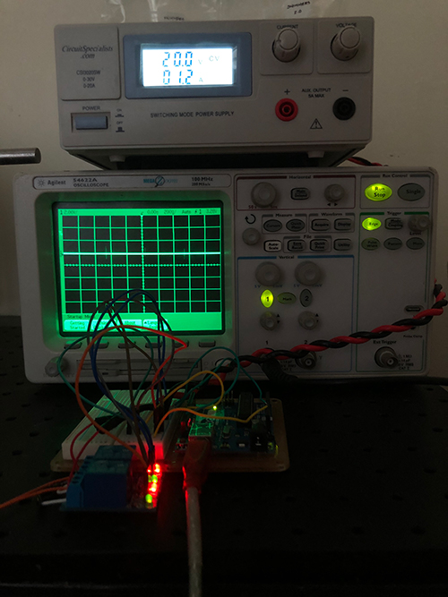 Image of an oscilloscope