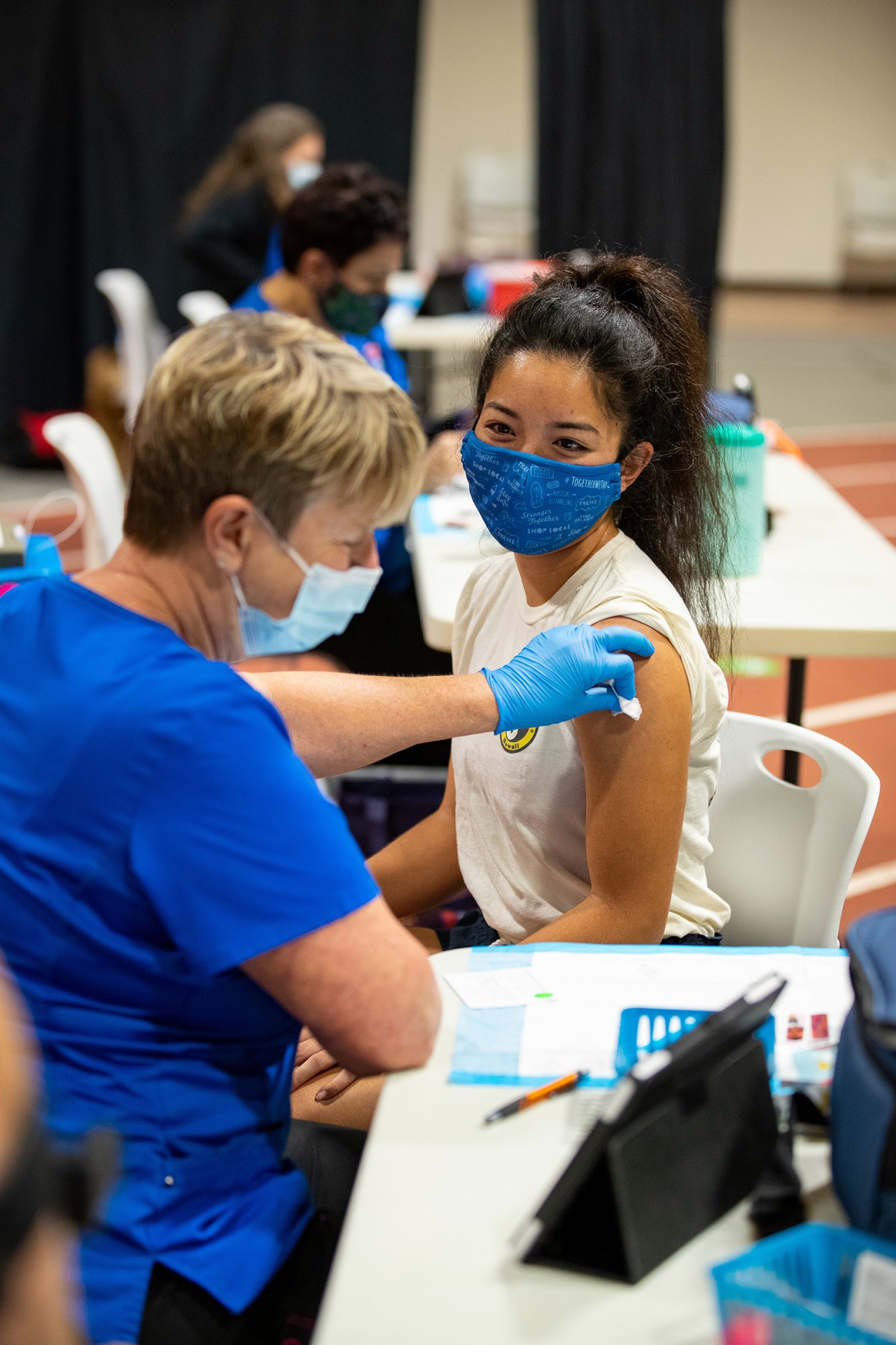 Vaccination clinic on campus