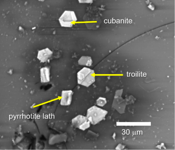Microscope image of glass