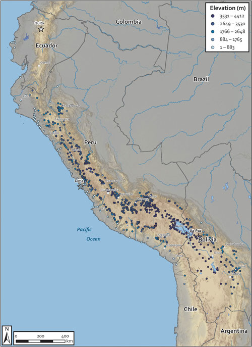elevation of reducciones in Peru