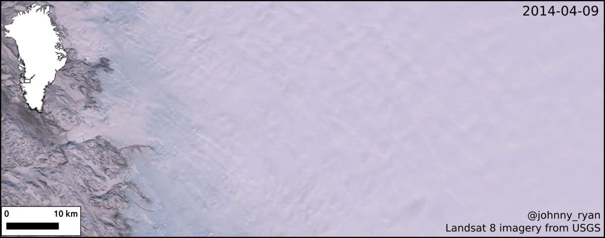 Animation of snowline
