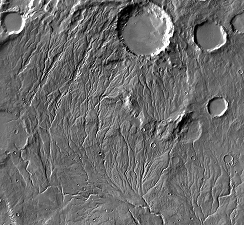 Photo of Martian valleys