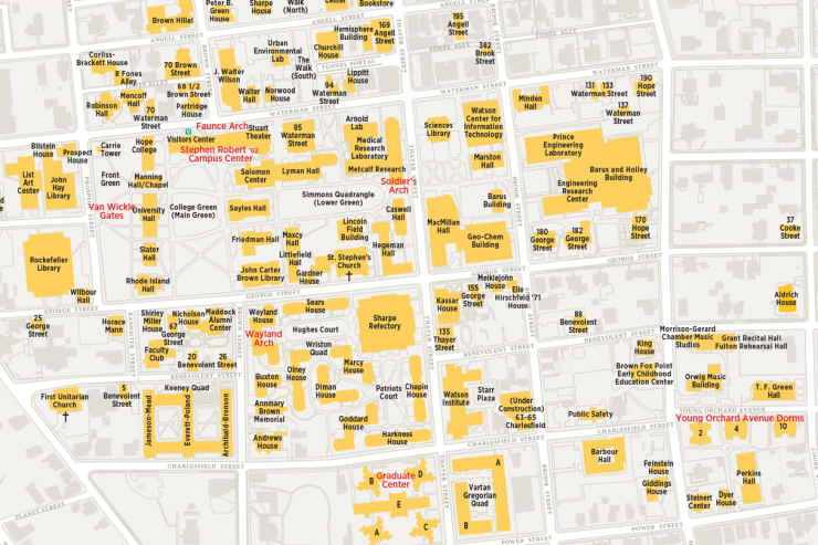 Brown University Campus Map Visit Brown | Brown University