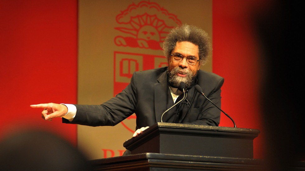 Cornel West at podium