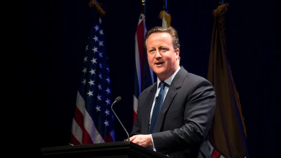 As Global Challenges Mount David Cameron Urges A Return To British And American Values Brown University