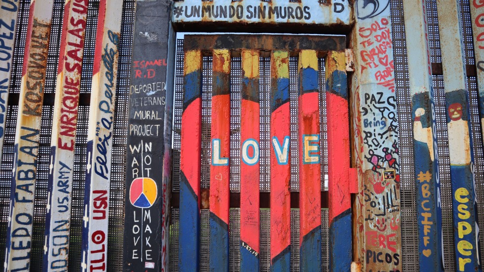 Mural on U.S.-Mexico Border Fence