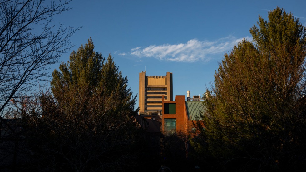 Sciences Library at Brown University on a sunny winter afternoon