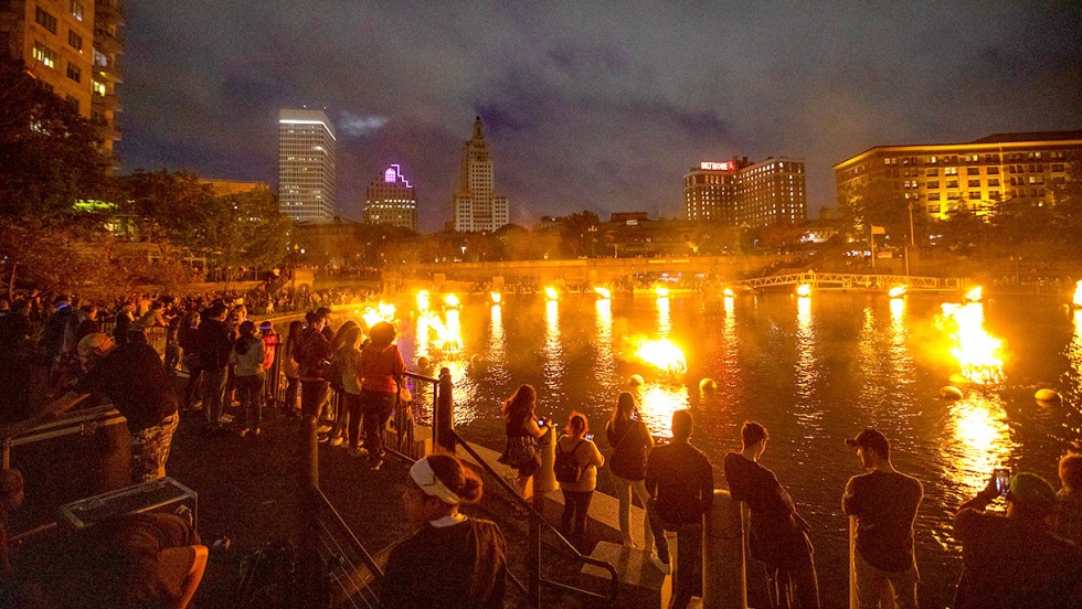 Providence River Basin during WaterFire