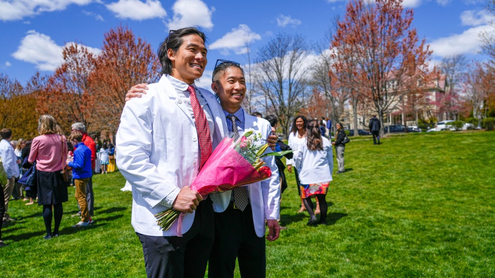 White coat friends and family