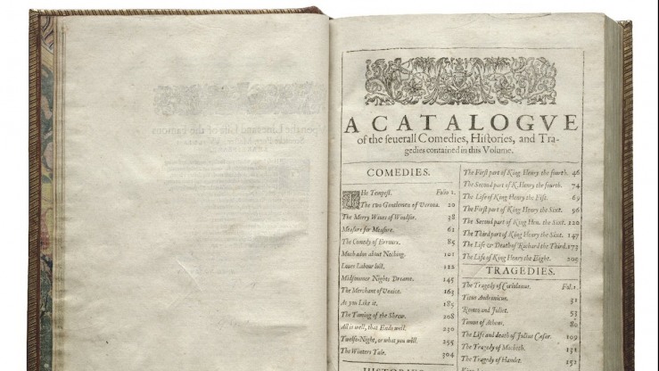 National Tour Of First Folio The Book That Gave Us Shakespeare Comes To Brown Brown University