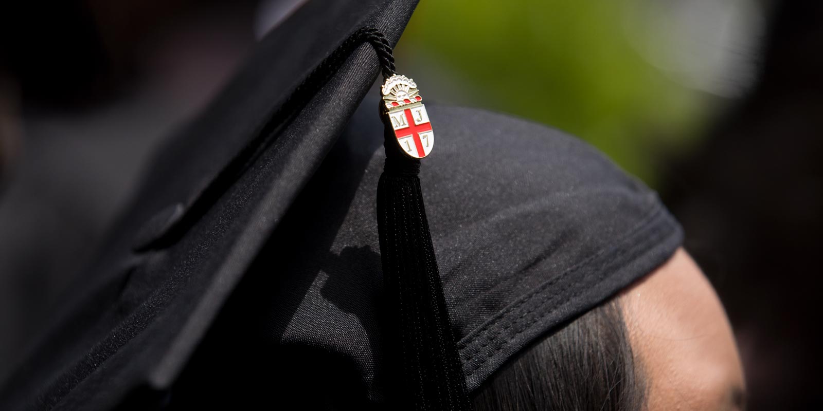 Although they would officially graduate the following day, seniors wore their caps and gowns — with all their personalized decorations — to the Baccalaureate service on Saturday.
