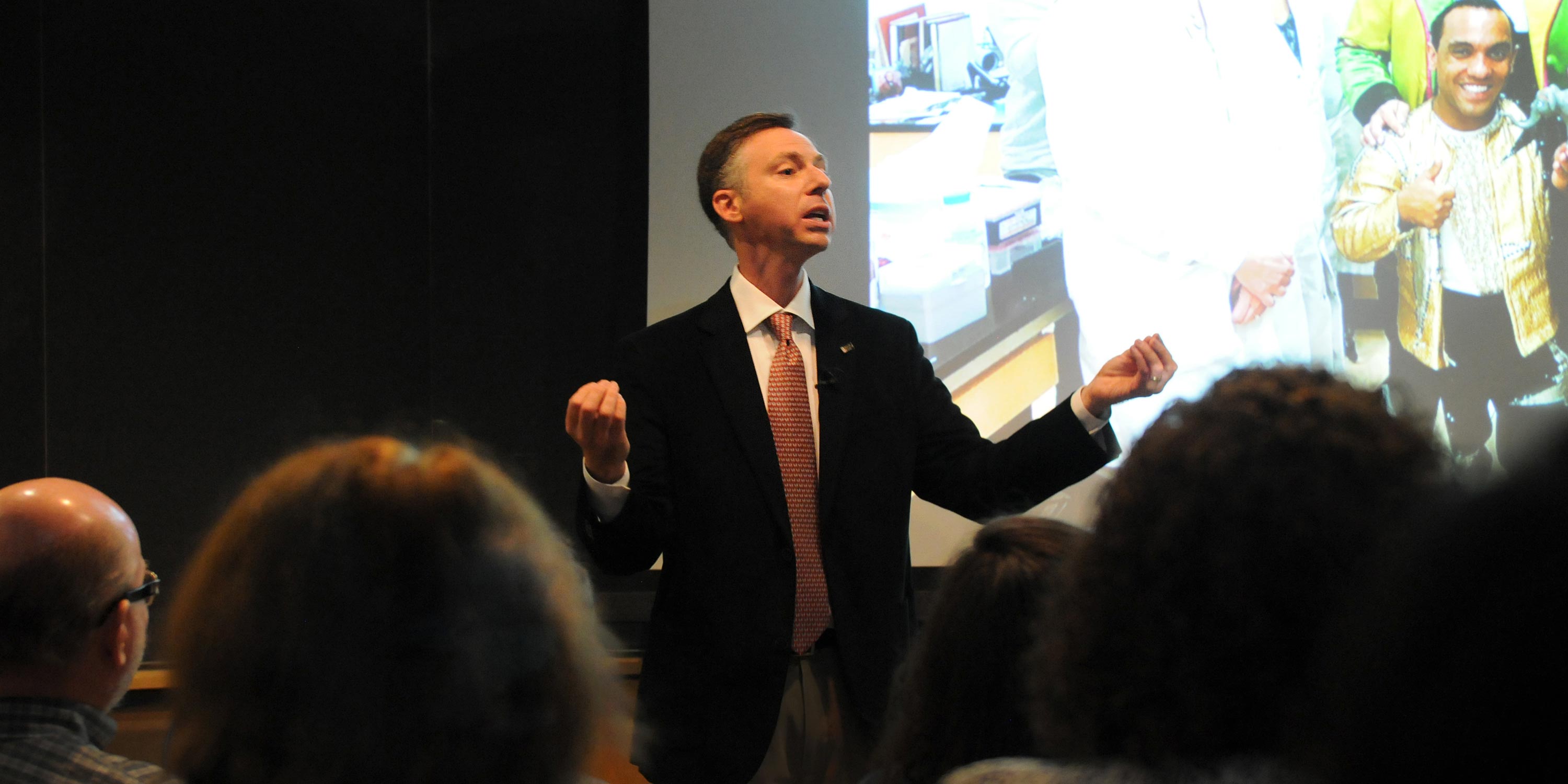 Brown graduate Joshua Schiffman, a physician and professor at the University of Utah, discussed what the genomes of elephants can teach us about cancer in humans.
